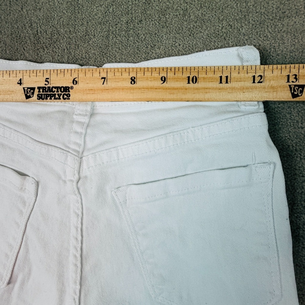 White Denim Jeans Women's Sz 24x32 Wide Bell Bottoms Bootcut Flare CT Unbranded - Picture 3 of 13